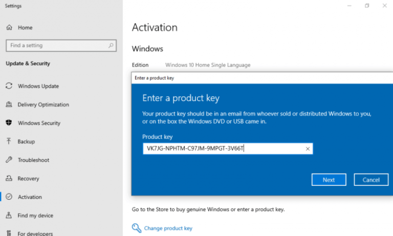 Nâng Cấp Windows 10 Home Single Language Lên Windows 10 Pro 0444