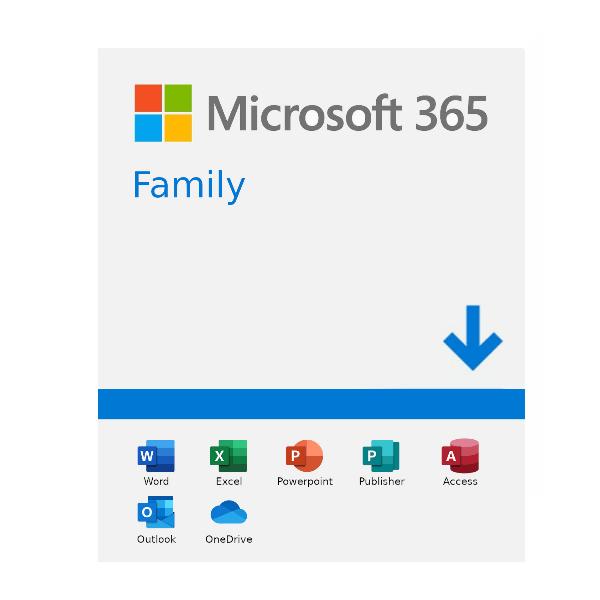 Mua Microsoft 365 Family bản quyền (1 năm, 6 tài khoản, 30 thiết bị)